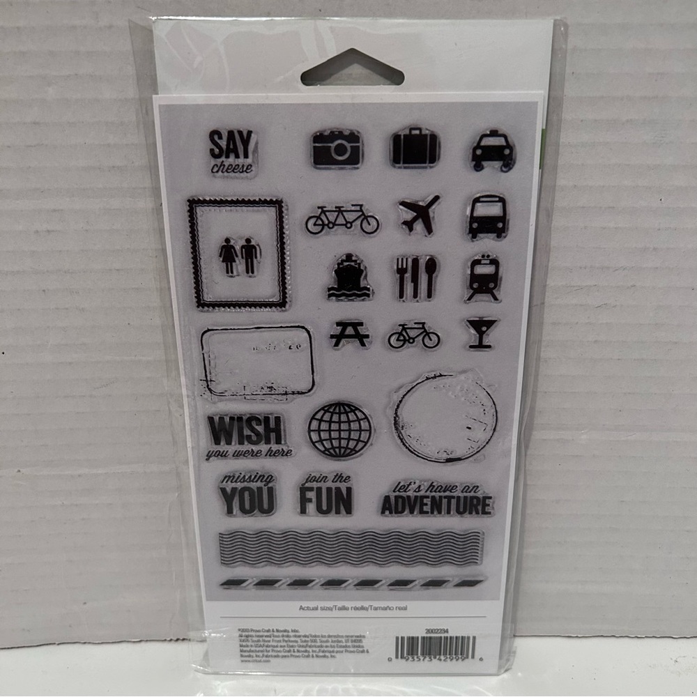Cricut Premium Stamps - TRAVELING TOGETHER 24 pcs